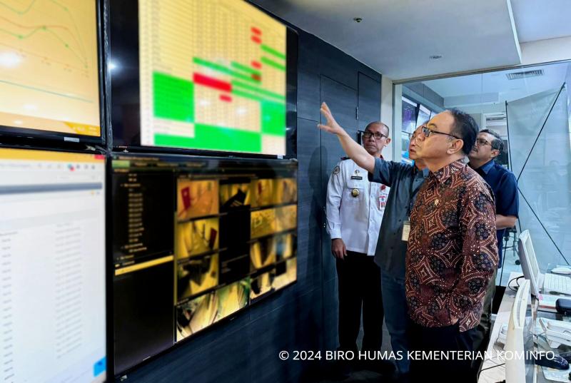 Pastikan Pemulihan Layanan Digital Optimal, Menkominfo Sidak Dua PDNS