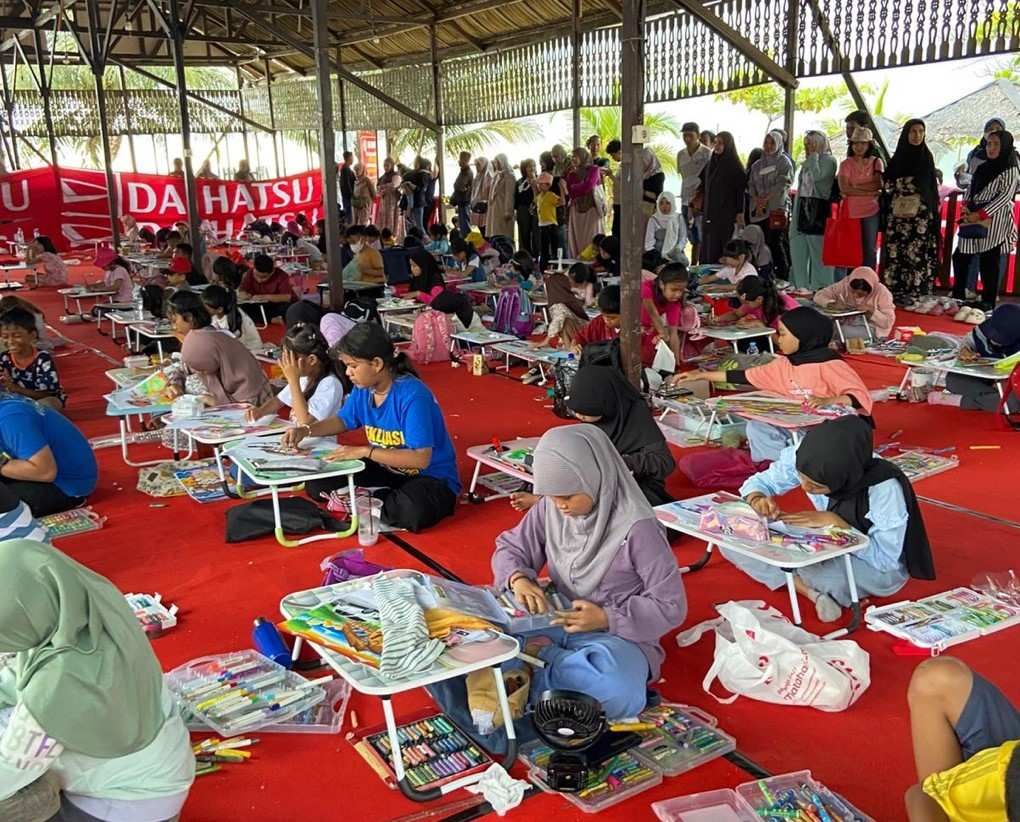 Suasana Lomba Mewarnai Di Daihatsu Kumpul Sahabat Balikpapan