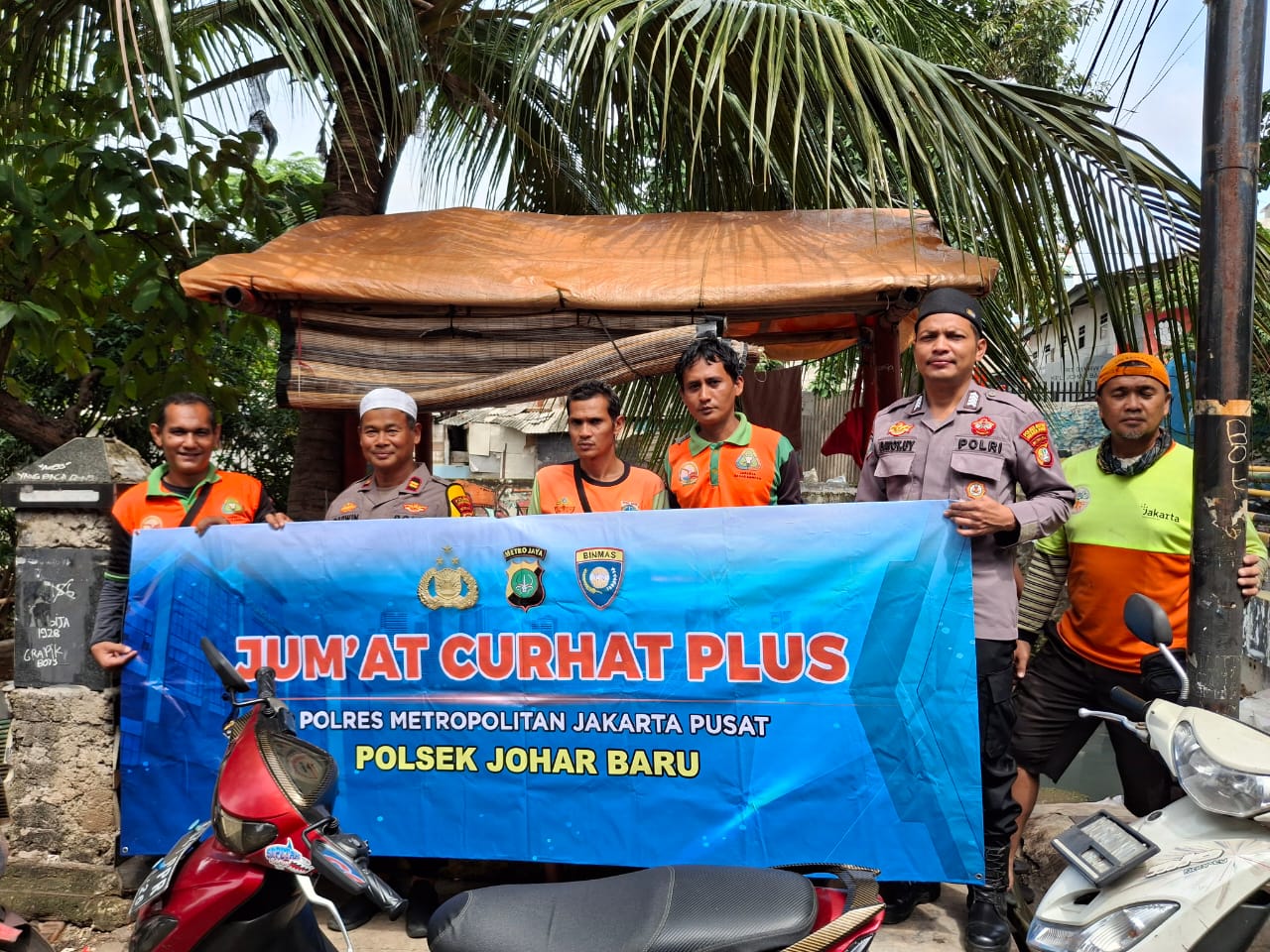 Jumat Curhat Plus, Kanit Binmas Polsek Johar Baru dan UPS Badan Air Jakarta Bahas Isu Lingkungan dan Keamanan